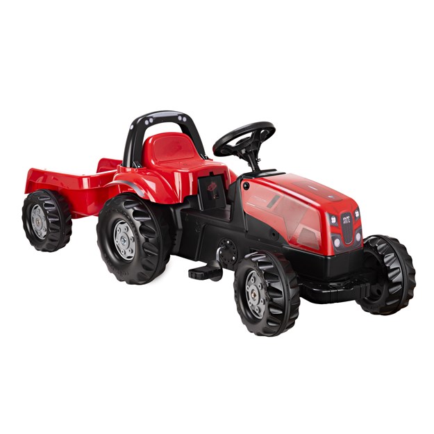 Foto van Traptractor met aanhanger