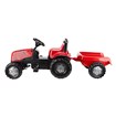 Foto van Traptractor met aanhanger