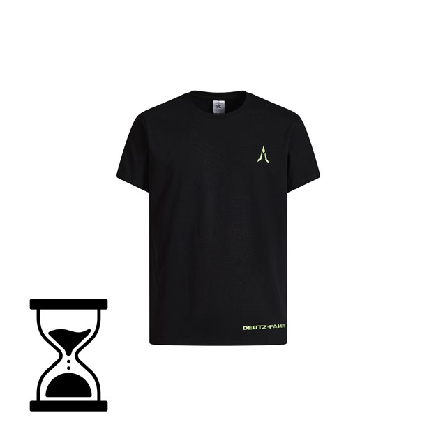 Foto van T-shirt heren zwart met geborduurd logo DEUTZ-FAHR