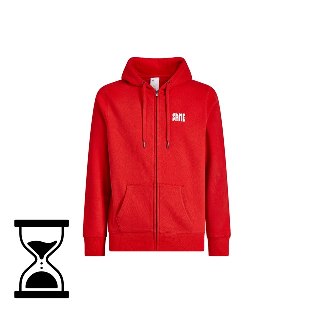 Foto van Rood sweatshirt met capuchon heren SAME