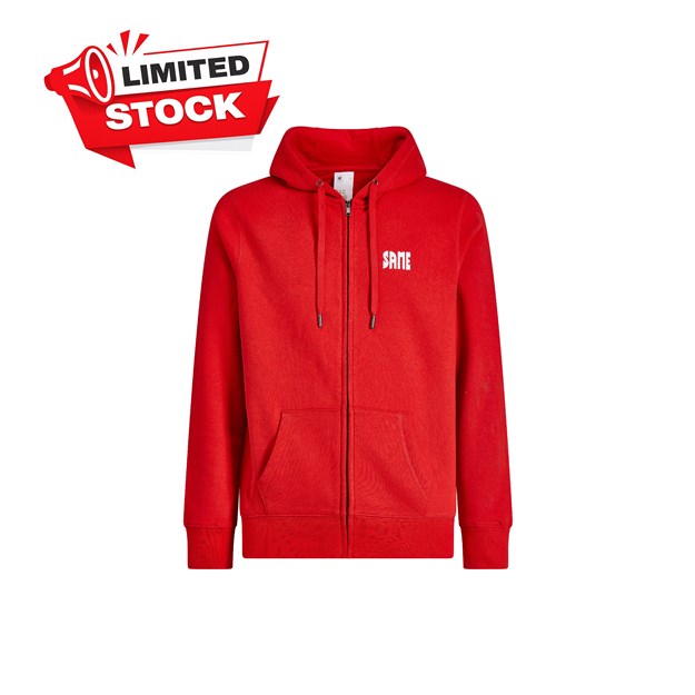 Foto van Rood sweatshirt met capuchon heren SAME